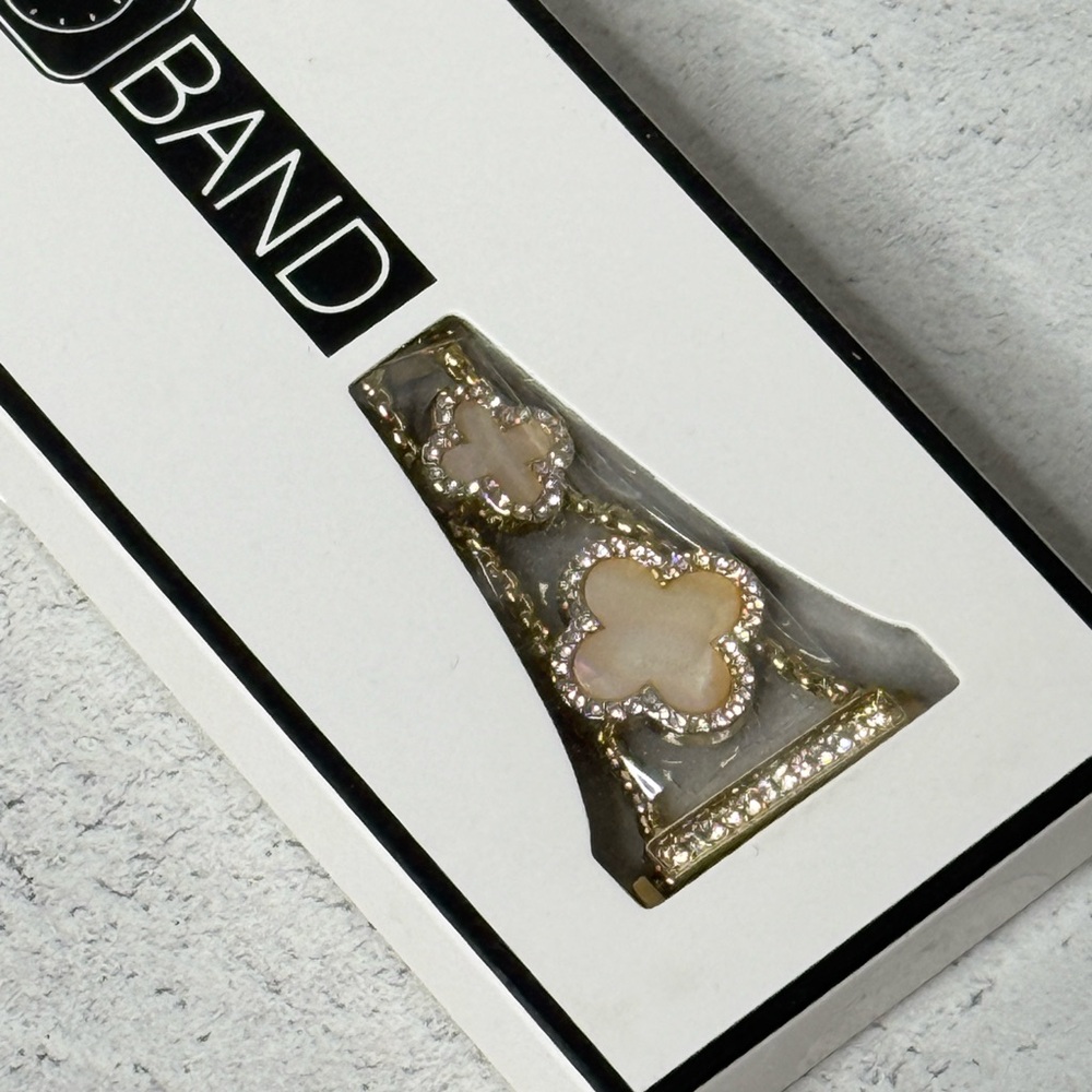 Gold and Cream Floral Watch Band